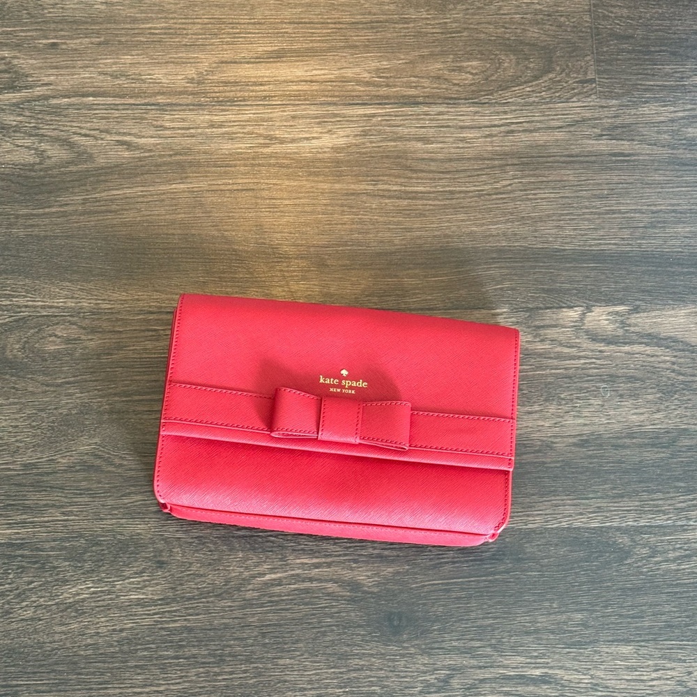 Kate Spade Red Bow Clutch/shoulder bag